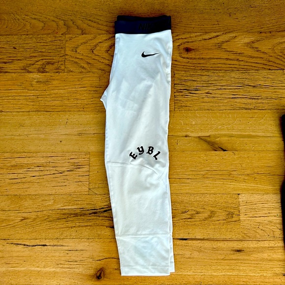 Nike Pants & Jumpsuits Nike Eybl 223 White Compression Tights